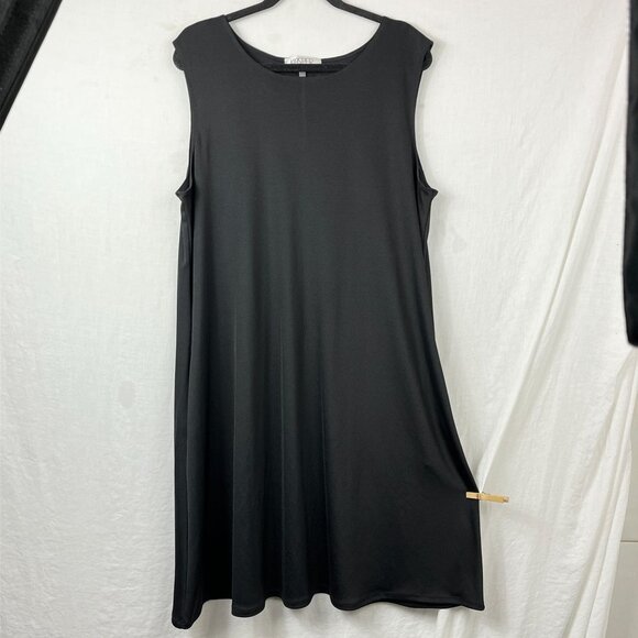 Kasper Sleeveless Midi A-line Dress Pockets Women 2X Plus Size Professional - Picture 1 of 11